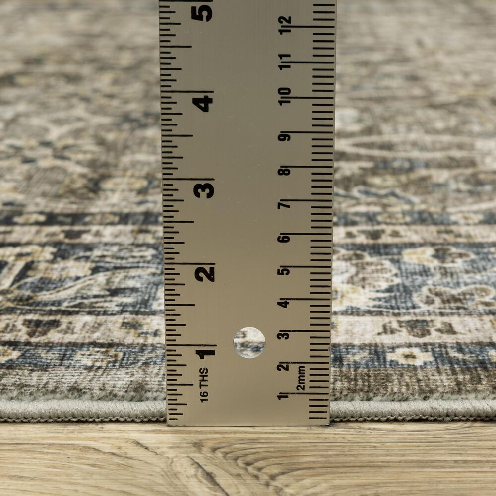 Oriental Weavers Sumter 2&#39; x 8&#39; Grey and Blue Runner, , large