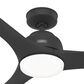 Hunter Gallegos 52" Outdoor Ceiling Fan with Light in Matte Black, , large