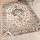 Amer Rugs Allure 7"9" x 9"9" Ivory and Navy Blue Area Rug, , large