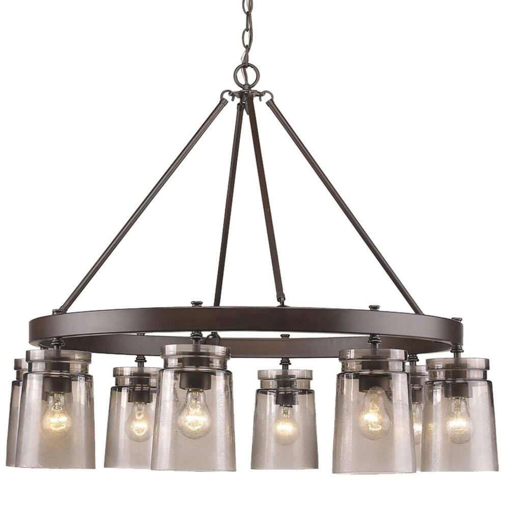Golden Lighting Travers 8-Light Chandelier in Rubbed Bronze, , large