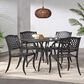 Hearth and Haven Cayman Outdoor Dining Table in Black - Table Only, , large