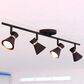 Vaxcel Alto 4-Light Ceiling Spot in Matte Black and Satin Brass, , large