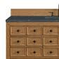 James Martin Malibu 60" Single Bathroom Vanity in Amber Birch with 3 cm Charcoal Soapstone Quartz Top and Rectangular Sink, , large
