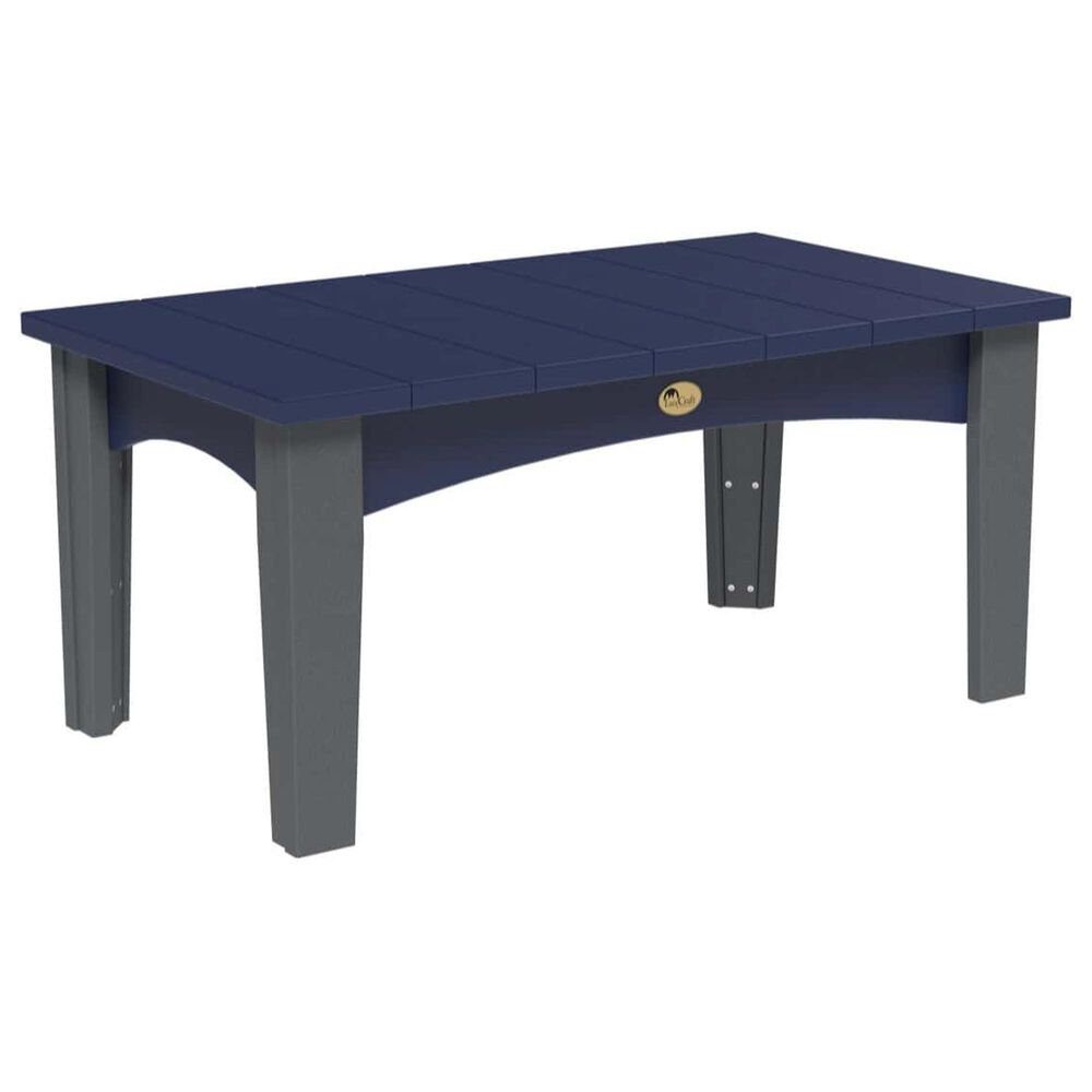 Amish Orchard Island Coffee Table in Patriot Blue and Slate, , large