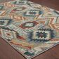 Oriental Weavers Sedona 5937D 9"10" x 12"10" Blue Area Rug, , large