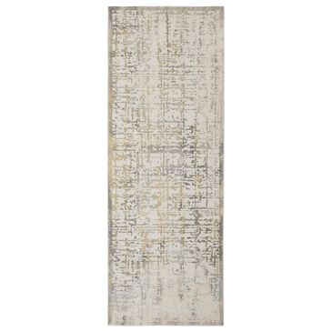 Feizy Rugs Waldor Abstract 2"10" x 7"10" Beige Runner, , large