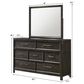 Crown Mark Ethel 5 Piece Queen Bedroom Set in Dark Brown, , large