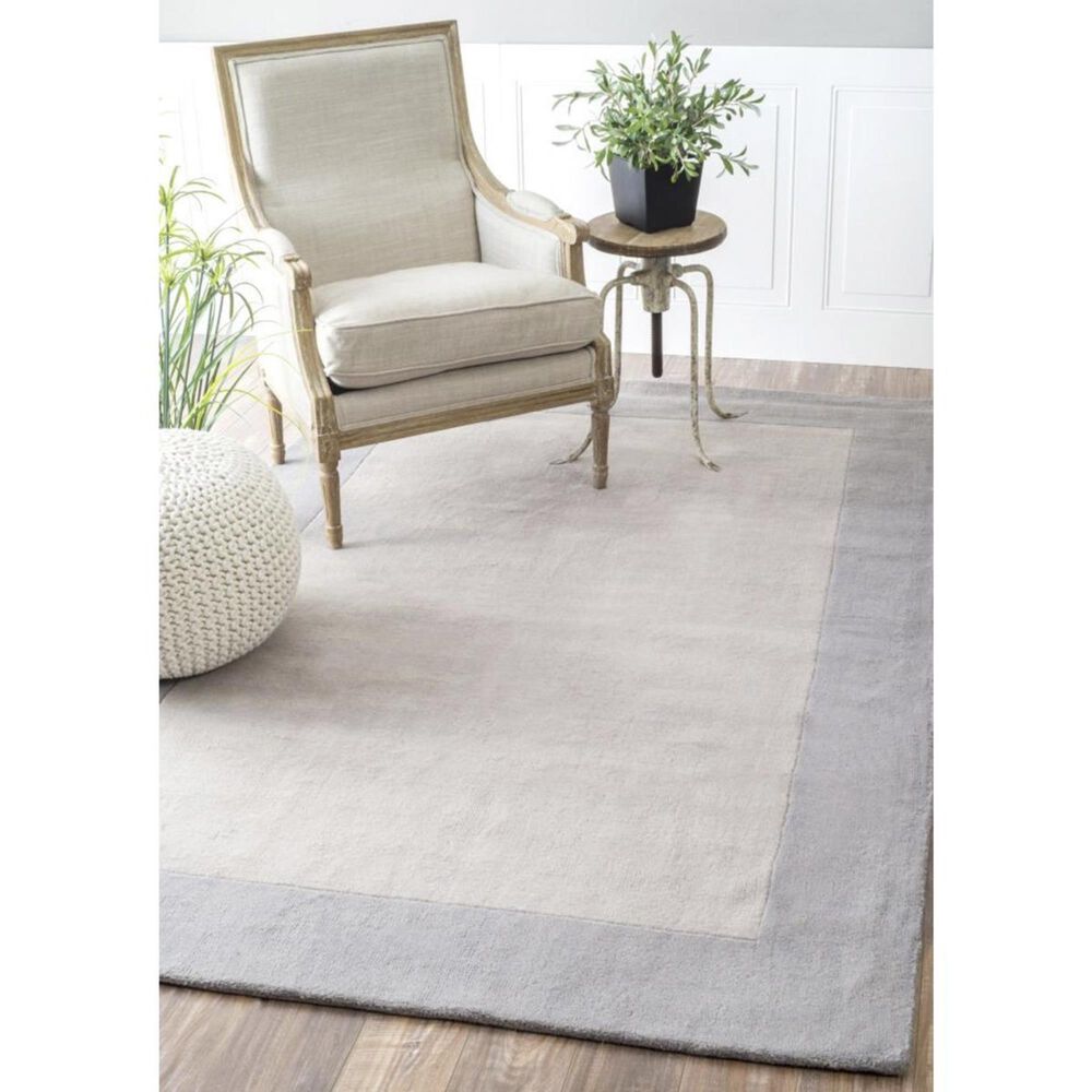 nuLOOM Simplified MTVS158G609 6' x 9' Grey Area Rug Nebraska