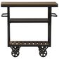 Baxton Studio Kennedy Mobile Serving Cart in Antique Black and Brown, , large