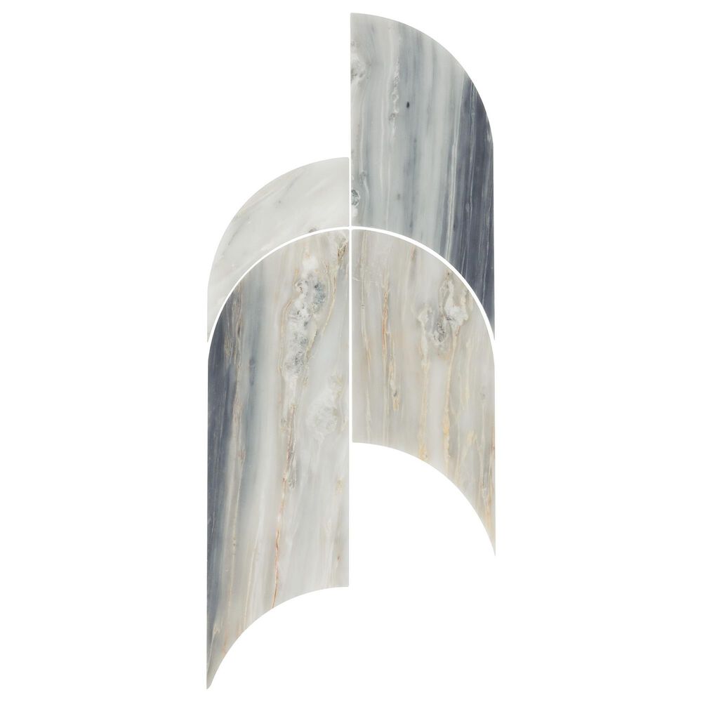 Dal-Tile Gamma Azure 8" X 19" ARCHWAY Natural Stone Mosaic Sheet, , large