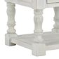 Ashley Havalance End Table in Distressed Vintage White and Weathered Gray, , large