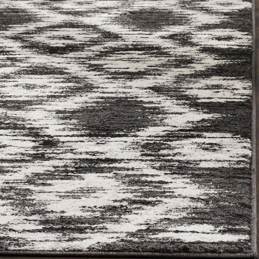 Safavieh Adirondack ADR118R-24 2&#39;6&quot; x 4&#39; Charcoal/Ivory Door Mat, , large