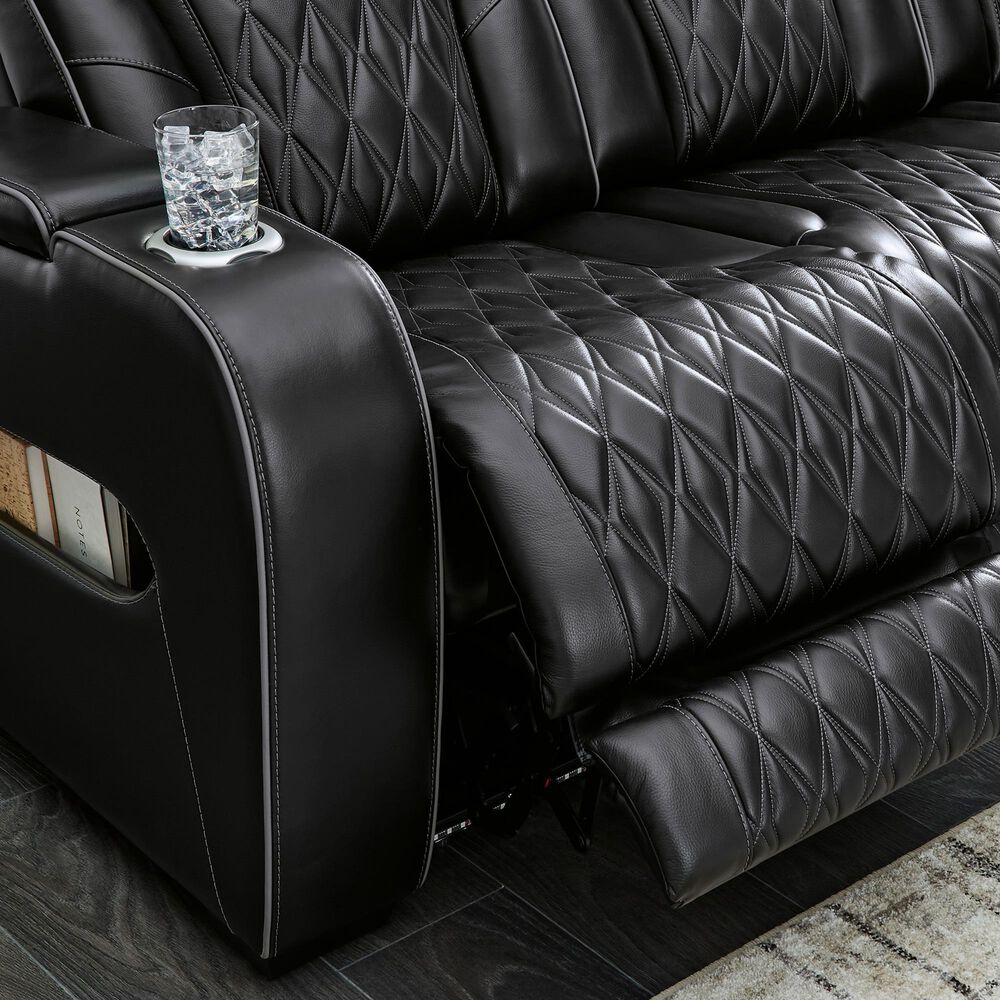 Ashley Boyington 2-Piece Power Reclining Living Room Set in Black, , large