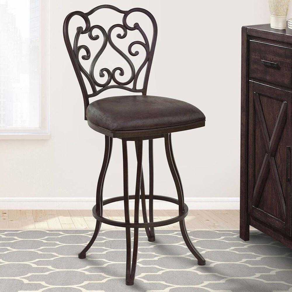 Blue River Celeste 26" Swivel Counter Height Stool in Bandero Espresso , , large