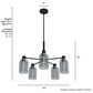 Hunter Lochmeade 5-Light Chandelier in Natural Iron, , large