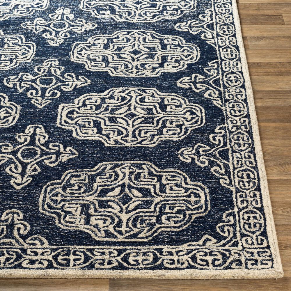 Surya Granada 9&#39;9&quot; x 13&#39;9&quot; Gray, Light Blue, Beige, Navy and Charcoal Area Rug, , large