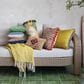 Creative Coop Palmera 8" x 18" Bolster Pillow in Multicolor, , large
