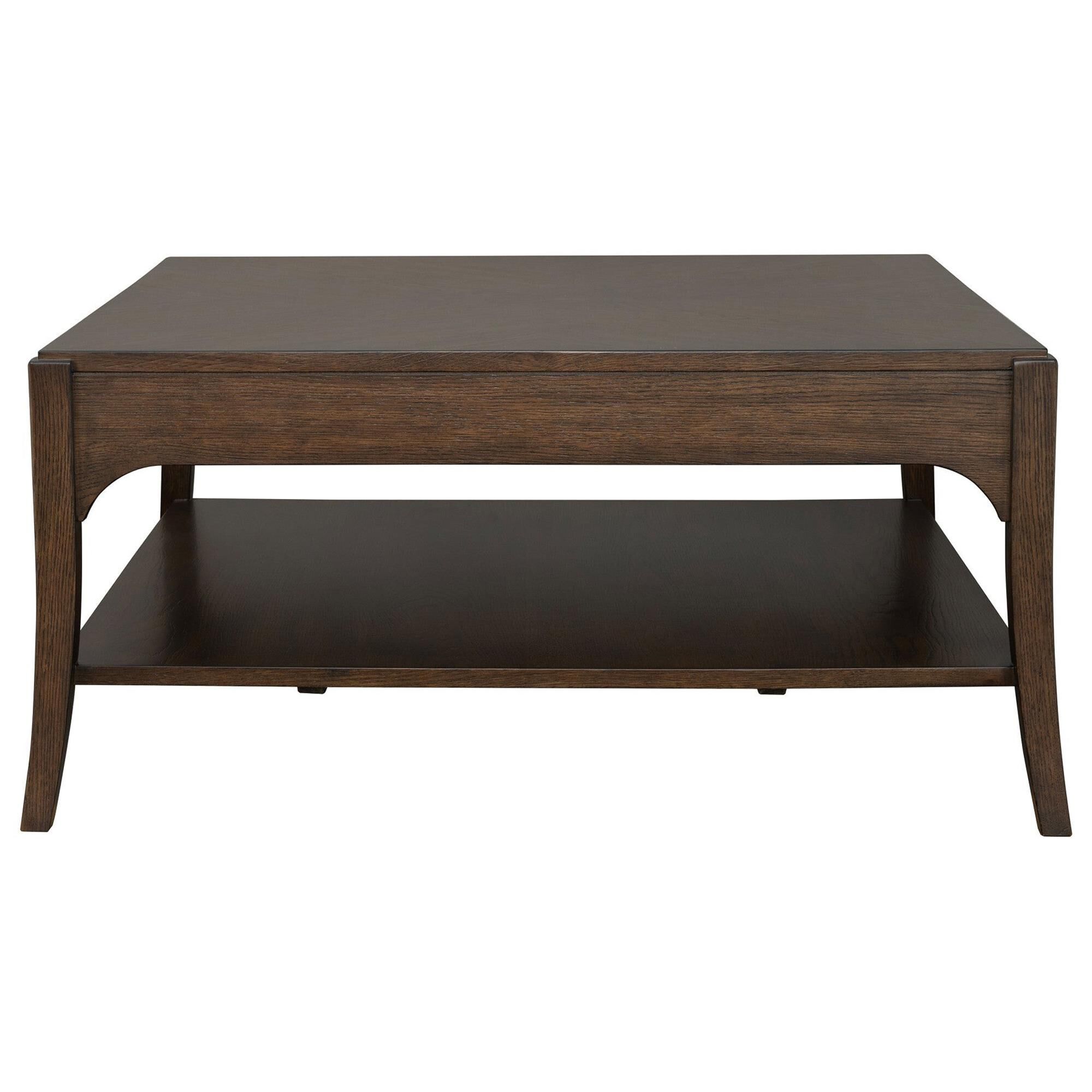 Flexsteel Sylvie Square Coffee Table in Chestnut