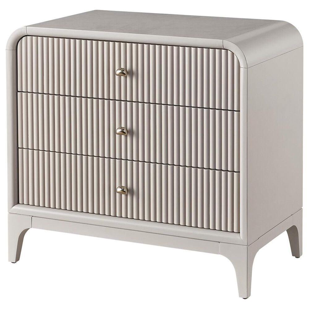 Furniture Worldwide Tranquility 3-Drawer Nightstand in Moonstone, , large