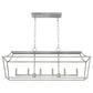 Hunter Laurel Ridge 6-Light Linear Chandelier in Brushed Nickel, , large