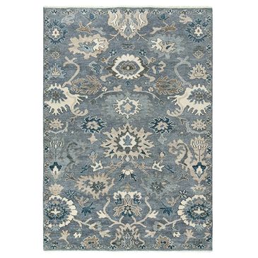 RIZZY Ashton 6" x 9" Floral Gray Area Rug, , large