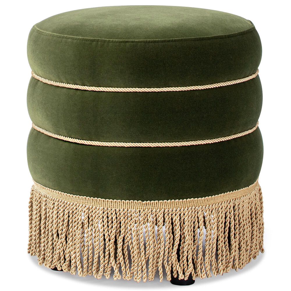 Jennifer Taylor Home Edward Pouf in Olive Green, , large