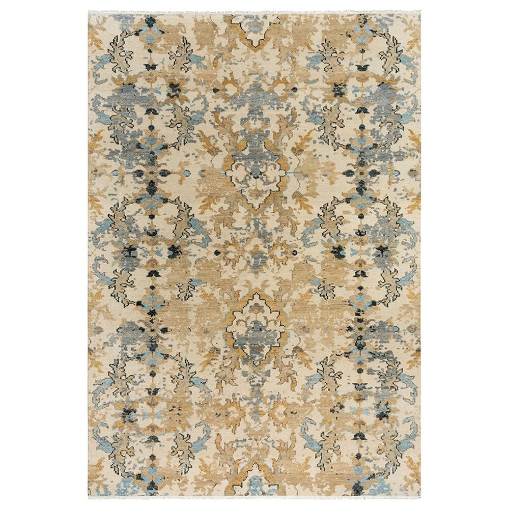 RIZZY Belmont 6" x 9" Beige, Gold and Grey Area Rug, , large