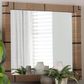 Baxton Studio Mirai Rectangle Accent Mirror in Natural and Black, , large