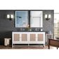 James Martin Vanities Athens 72" Double Bathroom Vanity in Glossy White with 3 cm Charcoal Soapstone Quartz Top and Rectangular Sinks, , large