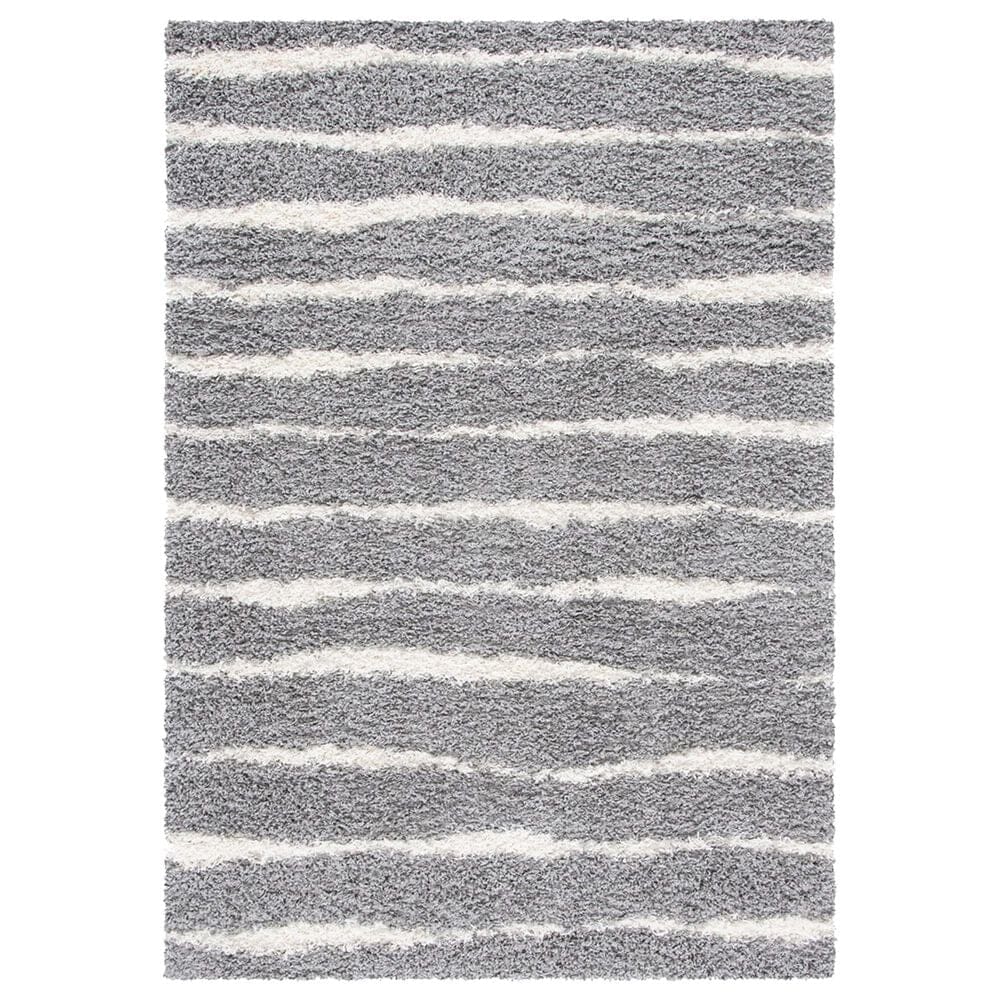 Safavieh Venus Shag VNS603J 11" x 15" Grey and Ivory Area Rug, , large