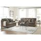 Ashley Stonemeade Stationary Loveseat in Nutmeg, , large