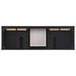 James Martin Vanities Lorelai 72" Double Bathroom Vanity in Black Onyx with 3 cm Eternal Jasmine Pearl Silestone Top, Rectangular Sinks and FreePower Wireless Charger, , large