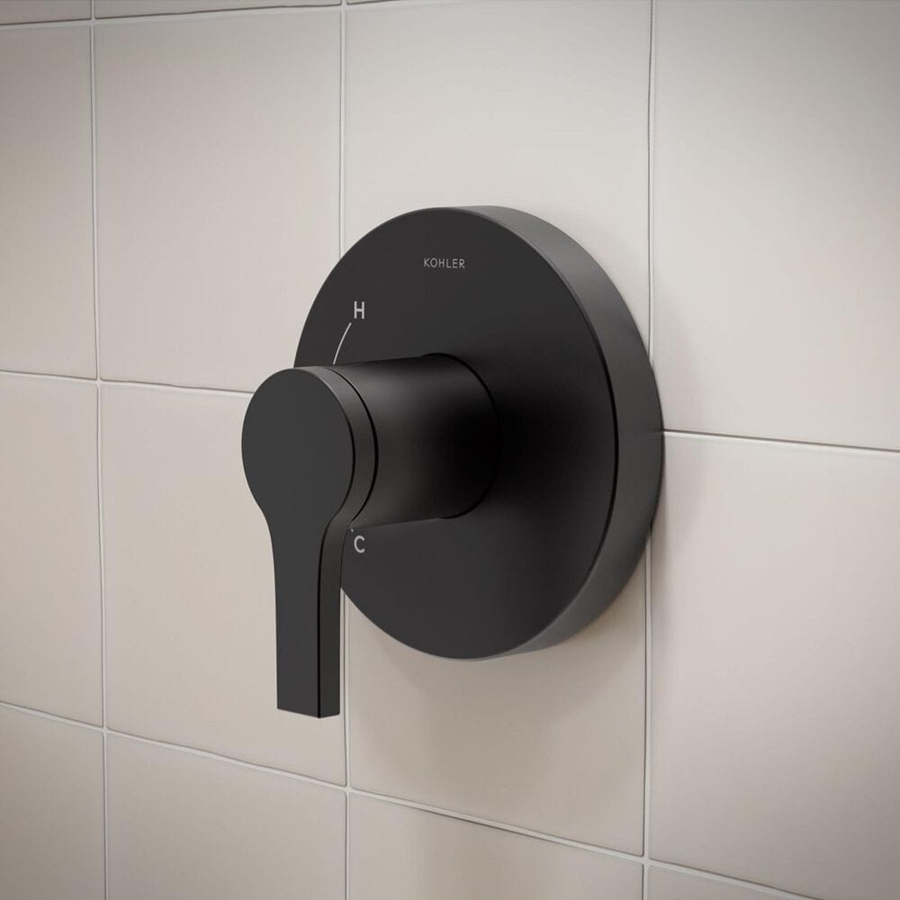 Kohler Elate Rite-Temp Shower Trim Kit in Matte Black, , large