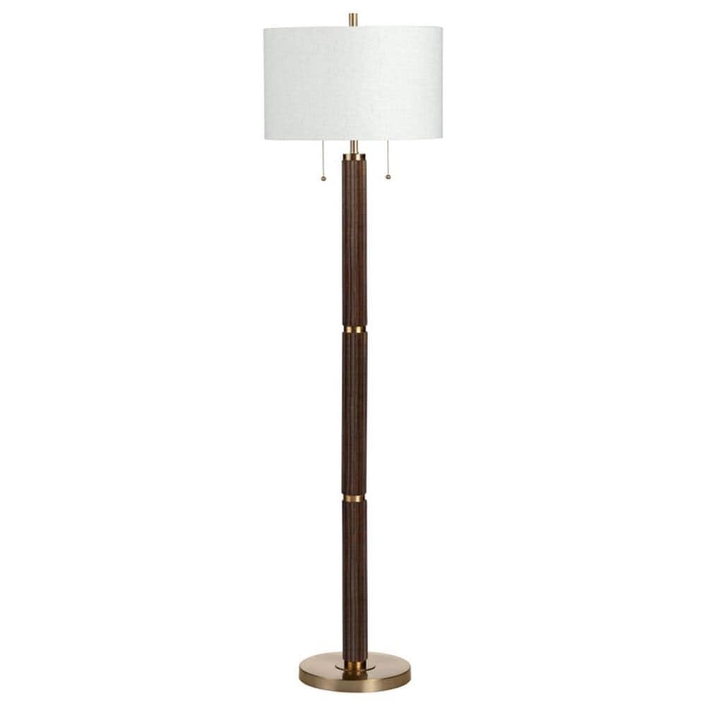 Slatehouse Arlo Floor Lamp in Brown, , large
