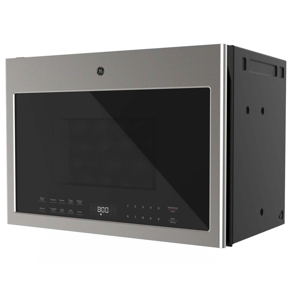 GE Appliances 1.4 Cu. Ft. Over-the-Range Microwave Oven in Stainless Steel and Black, , large