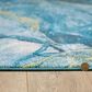 Kas Oriental Rugs Illusions Stone 5"3" x 7"7" Teal Area Rug, , large