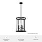 Hunter Briargrove Small Foyer Light in Matte Black, , large