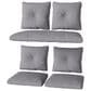 CorLiving Cascade 7-Piece Patio Replacement Cushion Set in Medium Grey, , large