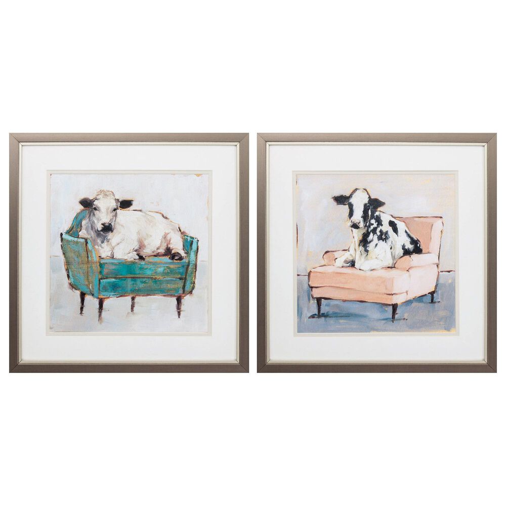 Propac "Mooving In" Wall Art in Neutral (Set of 2), , large