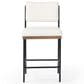 Four Hands Benton Counter Stool in Drifted Oak and Midnight, , large