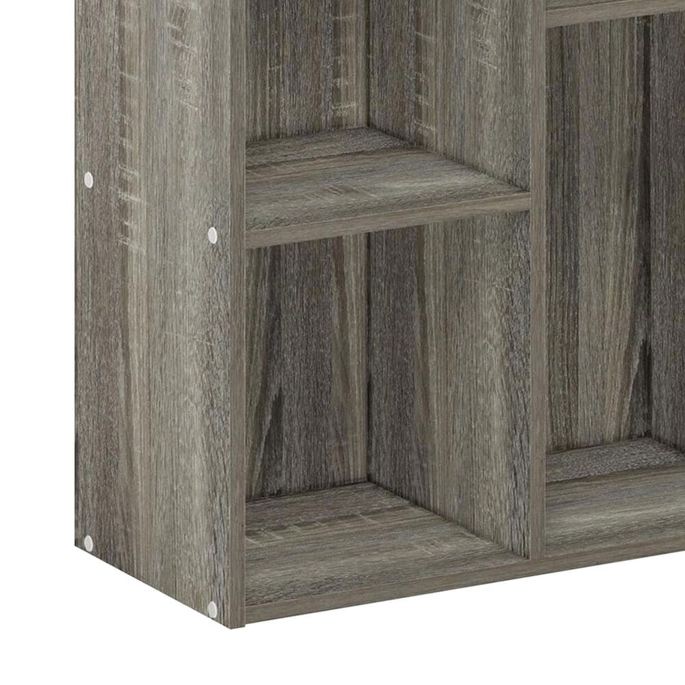 HOMLUX 5-Cube Open Shelf Storage Bookcase in French Oak, , large