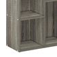 HOMLUX 5-Cube Open Shelf Storage Bookcase in French Oak, , large