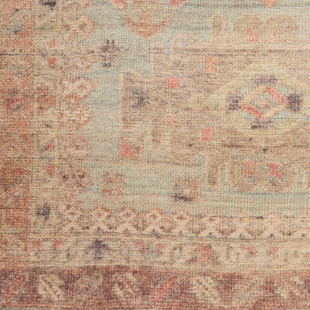 Nourison Vintage Washables Sage and Multicolor 5'3" x 7'3" Area Rug, , large