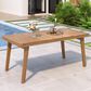 Hearth and Haven Outdoor Rectangular Dining Table in Brown - Table Only, , large