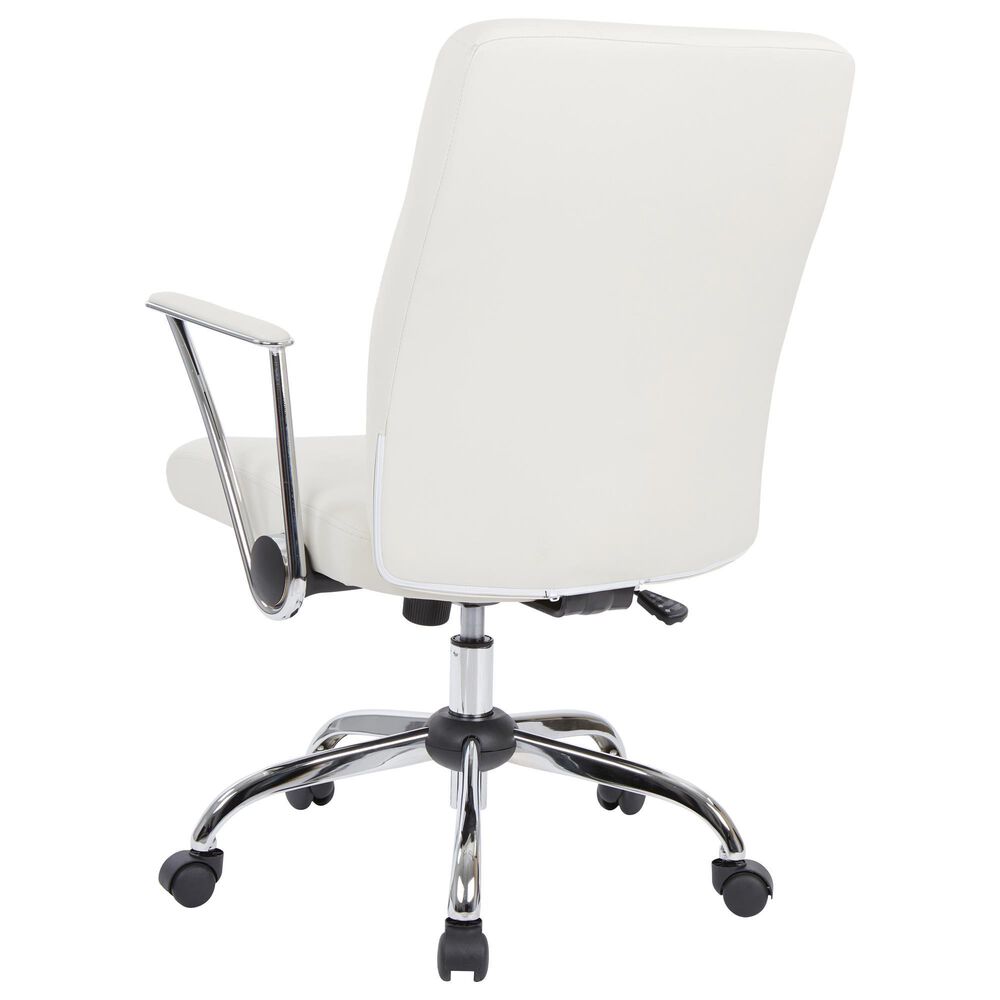 OSP Home Office Chair with Cream Cushion with Chrome, , large