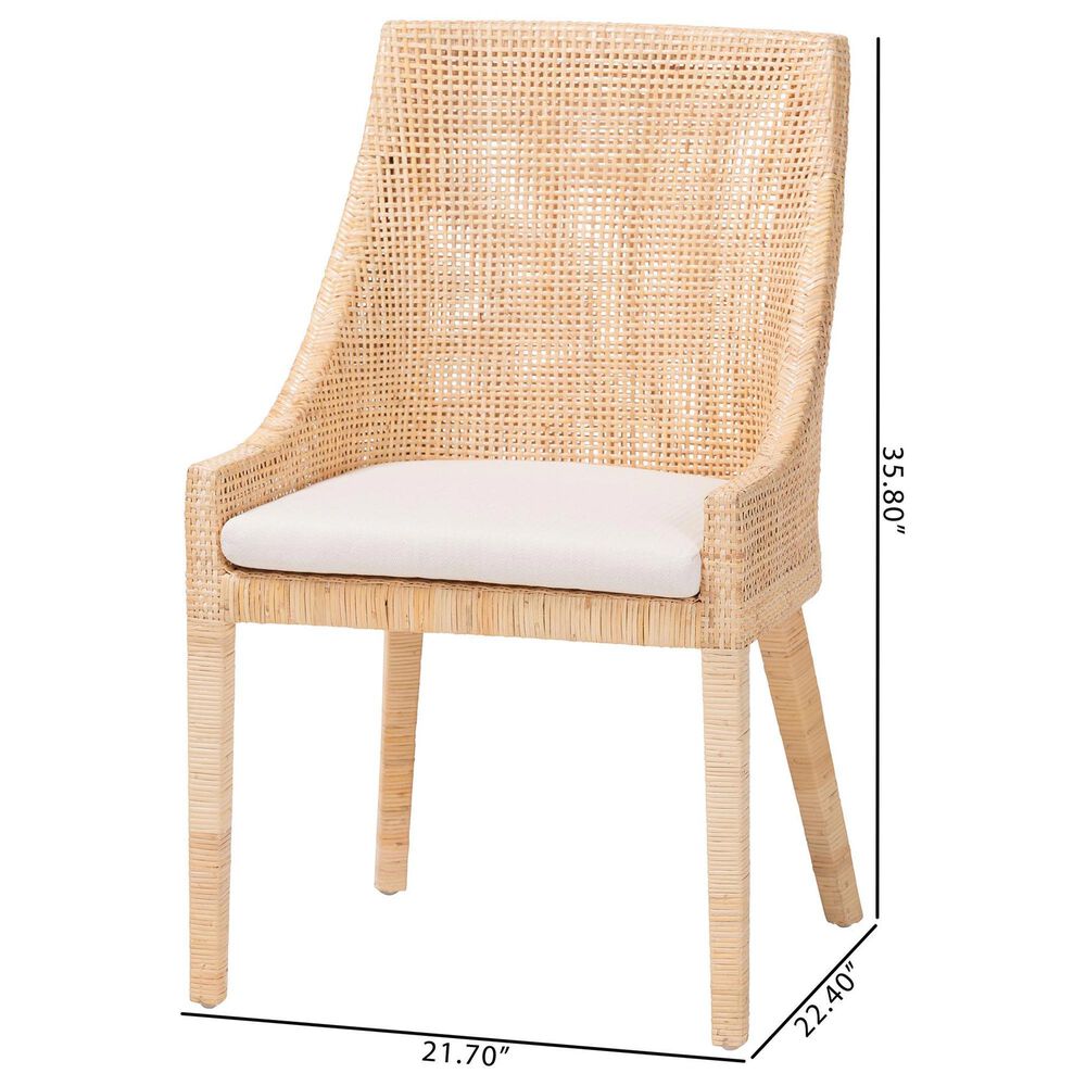 Baxton Studio Beata Side Chair in Light Honey, , large
