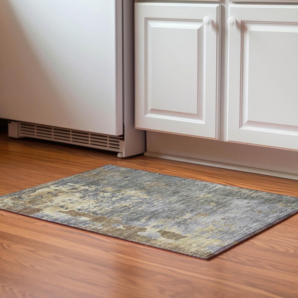 Dalyn Rug Company Kochi KC11 Pewter 1&#39;8&quot; x 2&#39;6&quot; Area Rug, , large
