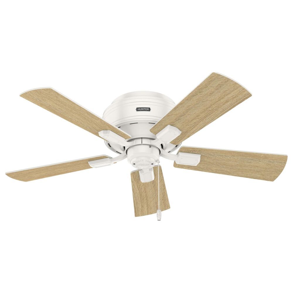 Hunter Crestfield Low Profile 42&quot; Ceiling Fan with Lights in Fresh White, , large