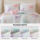 Hampton Park Rio 4-Piece Full/Queen Comforter Set in Purple, Blush Pink and Bright White, , large