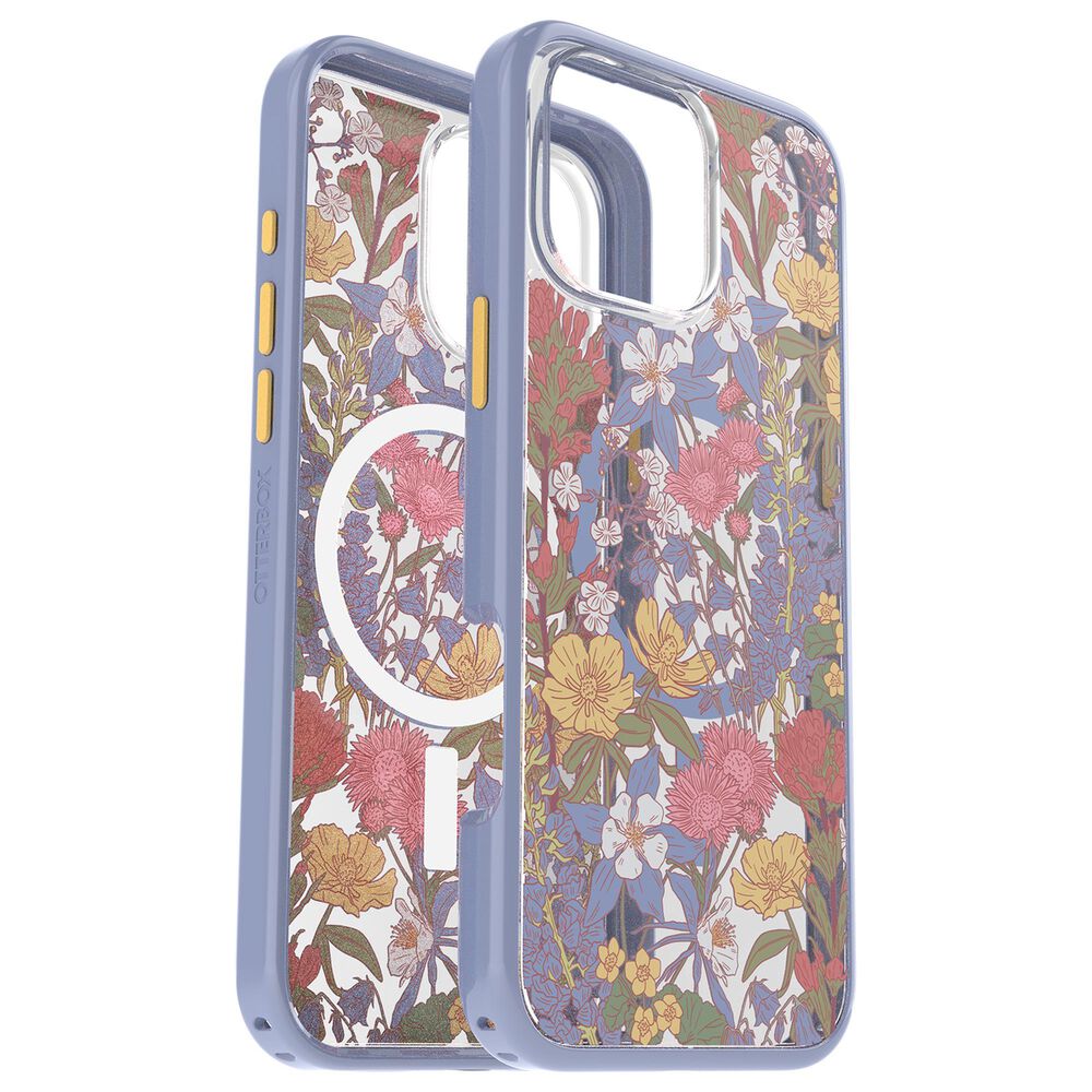 OtterBox Symmetry Series Clear Magsafe Case for Apple iPhone 16 Pro Max in Floral Purple, , large